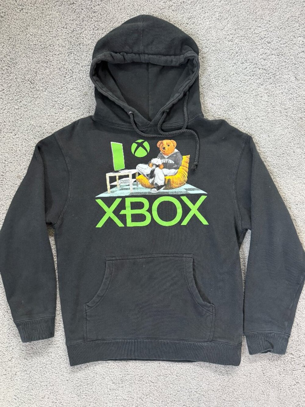 Chinatown Market x Xbox Bear Hoodie Black Size Small Limited Edition - EUC